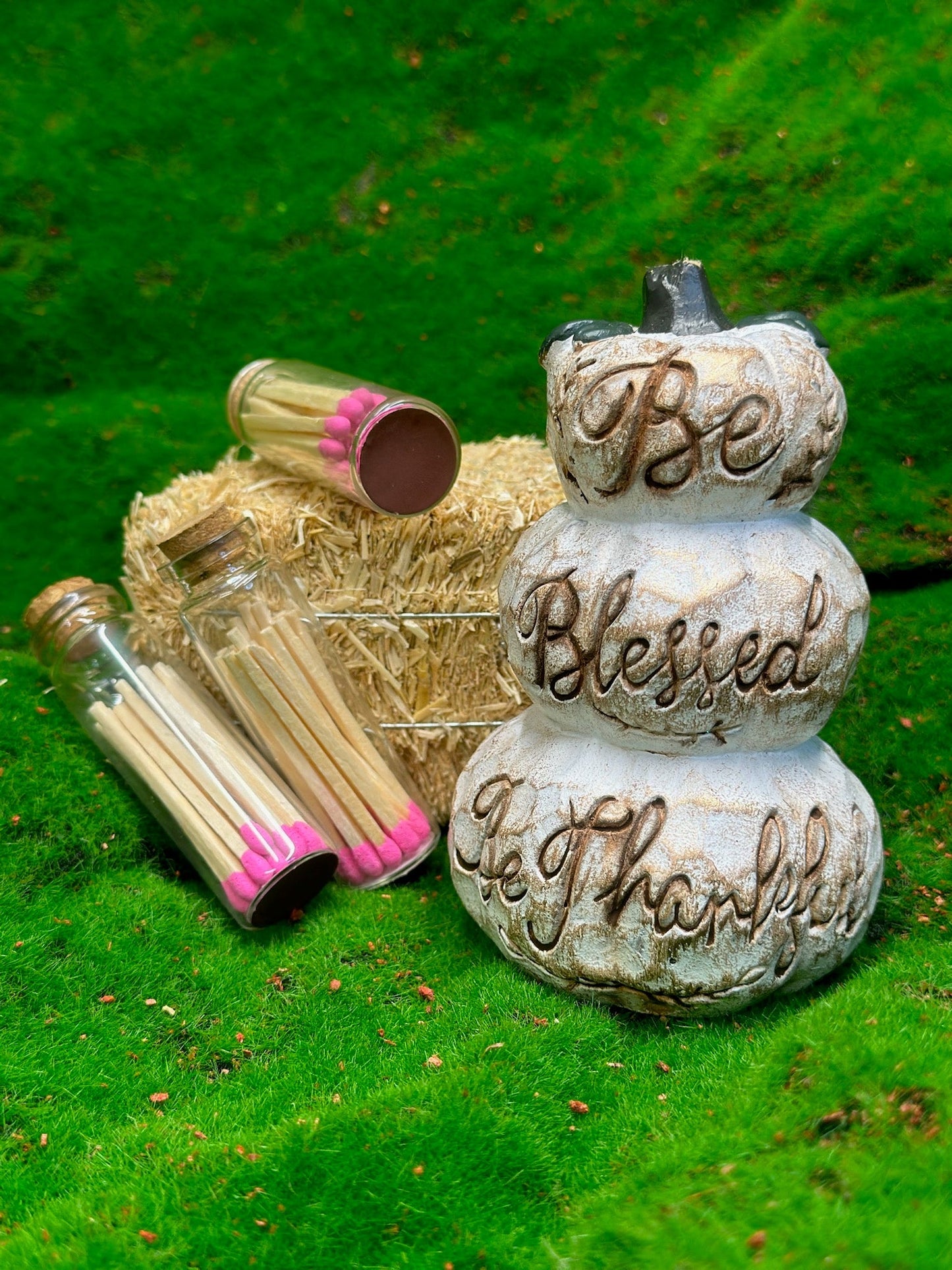 Matches in a bottle with a striker on the bottom are a clever and convenient way to store and ignite matches. The design involves a glass bottle containing a quantity of matches with their heads facing downward, and a rough striking surface located on the bottom exterior of the bottle.